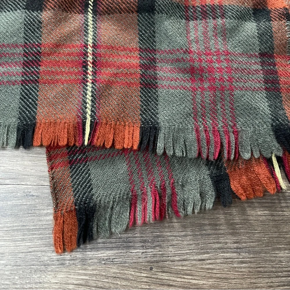 Vintage Classic Cisco Zephyr Wool Plaid Scarf